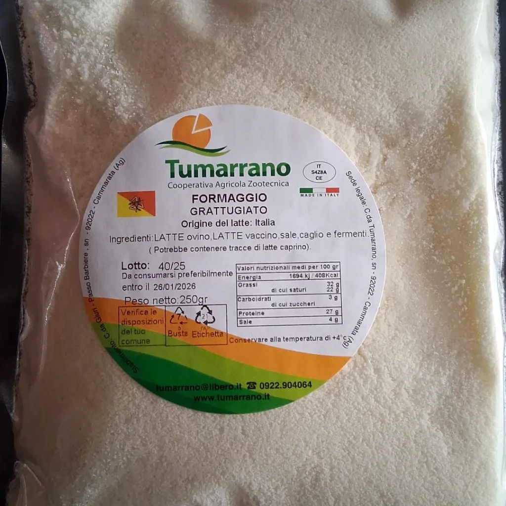 Fromage rapé (Vache/brebis)